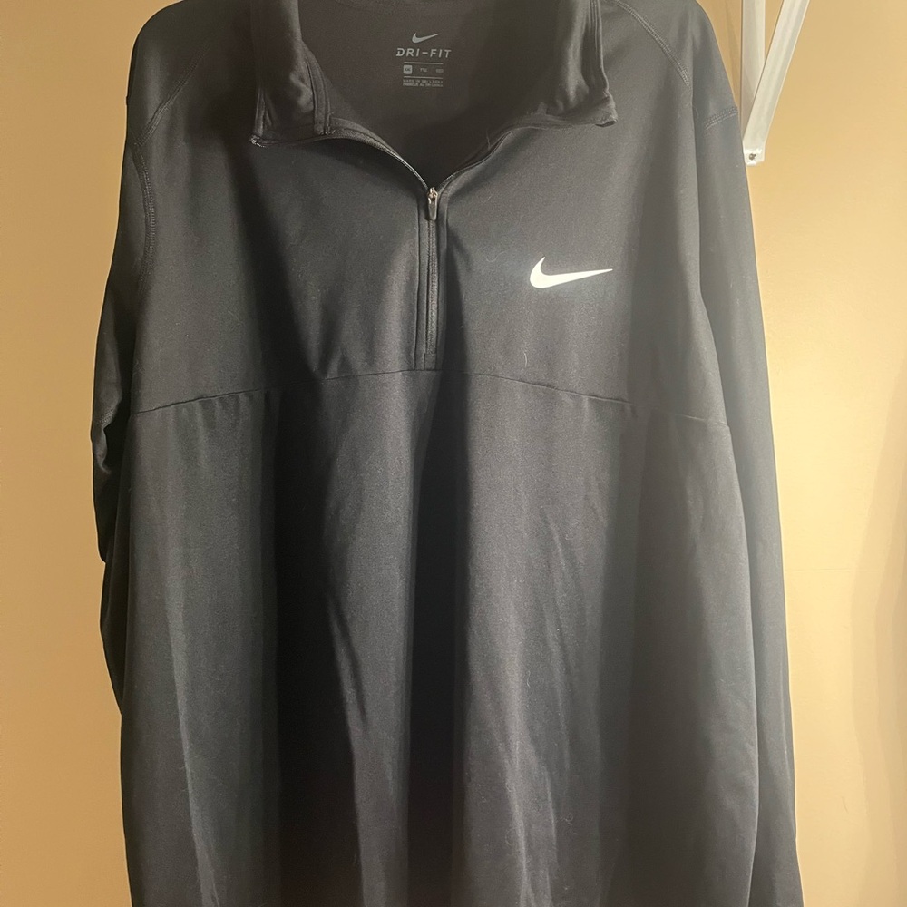 Nike Black Dri-FIT XXL Quarter Zip Pullover